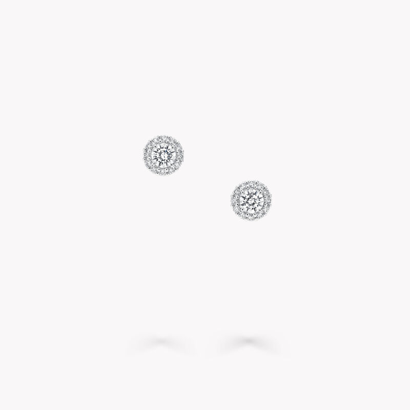 Icon圓形鑽石耳釘, , hi-res