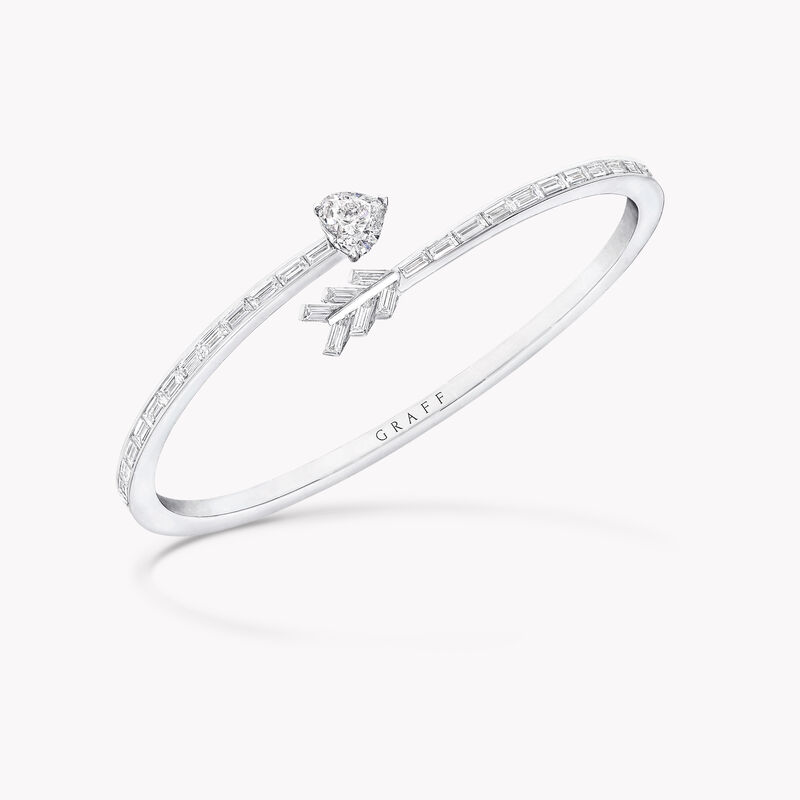 Duet Arrow Wraparound Diamond Bangle