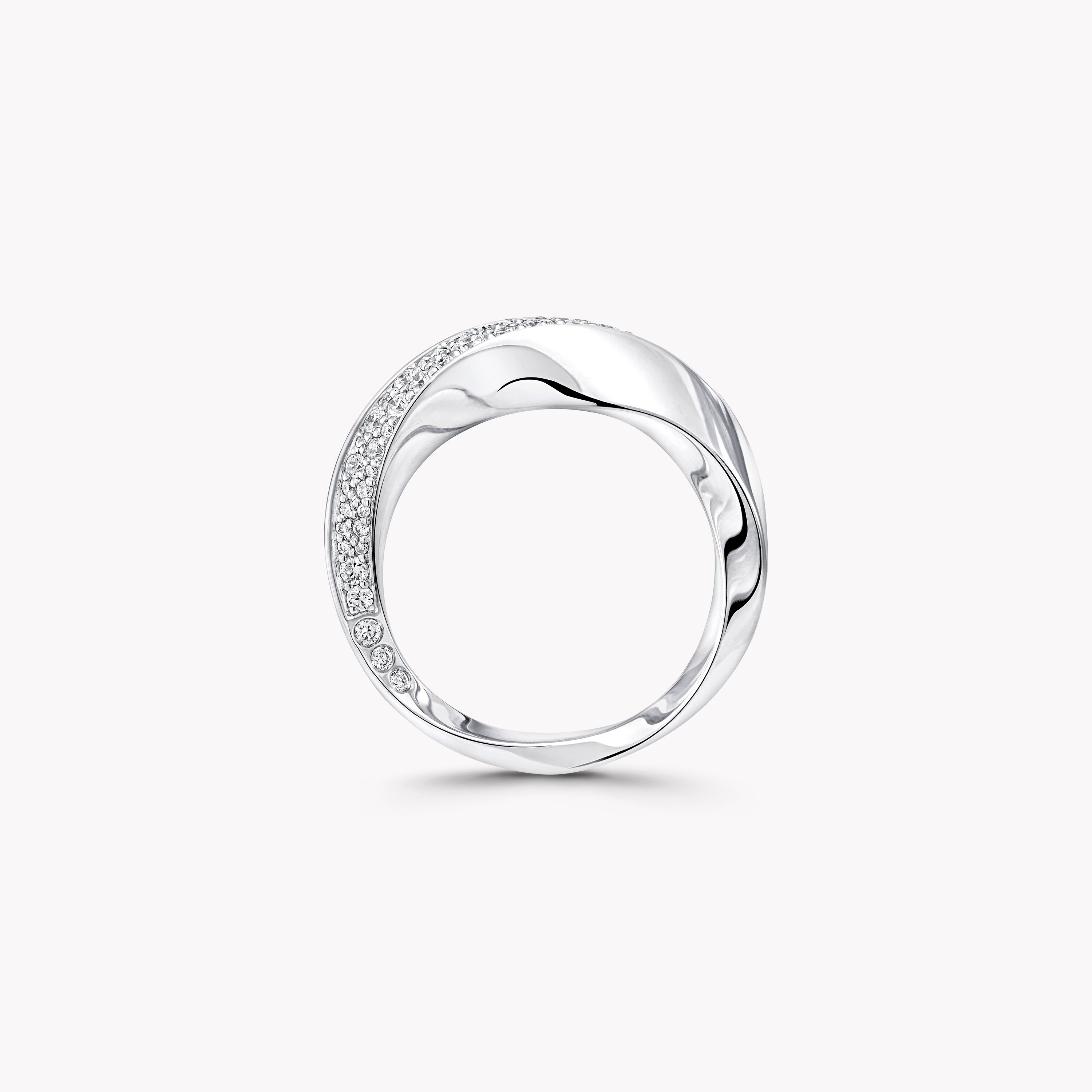 スパイラル ダイヤモンド リング, White Gold - Graff