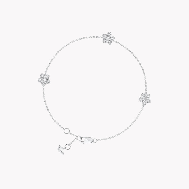 Wild Flower Petite Pavé Diamond Bracelet