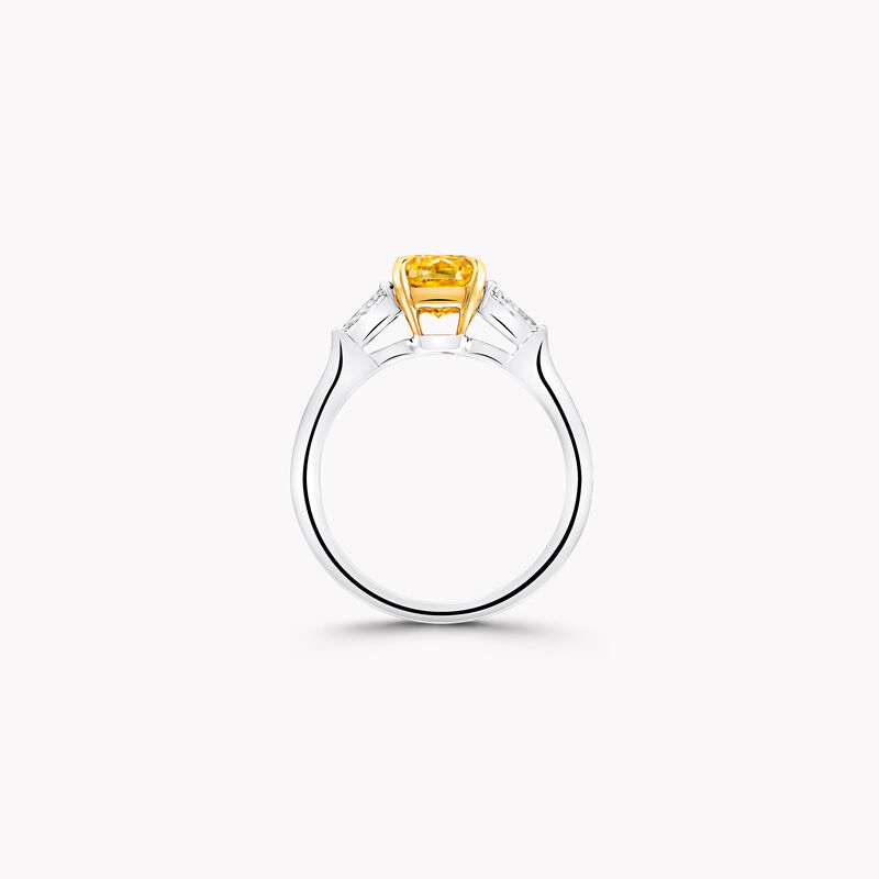Promise Cushion Cut Yellow Diamond Engagement Ring