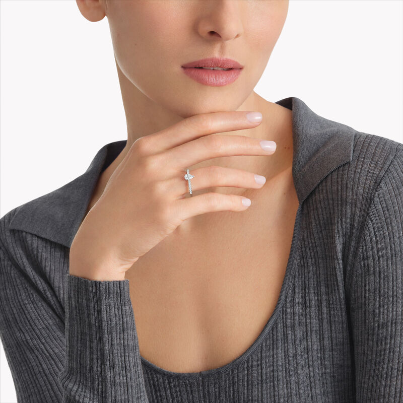 Foufou Pear Shape Diamond Ring