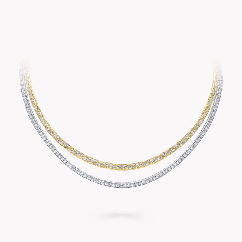 Laurence Graff Signature Faceted Double-Strand Chain Necklace