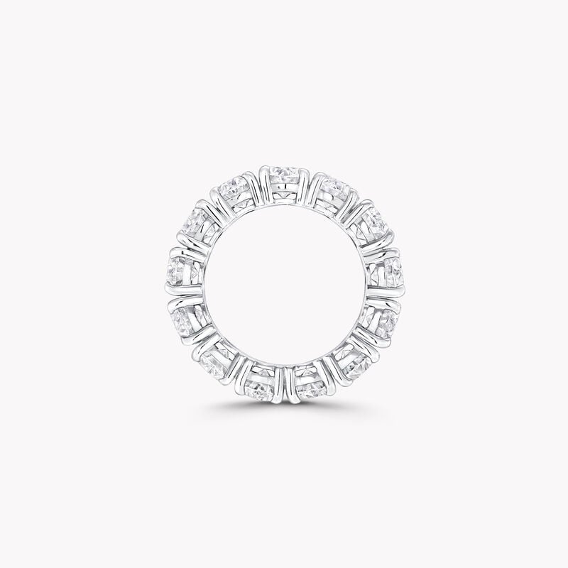 Claw Set Oval Diamond Eternity Ring