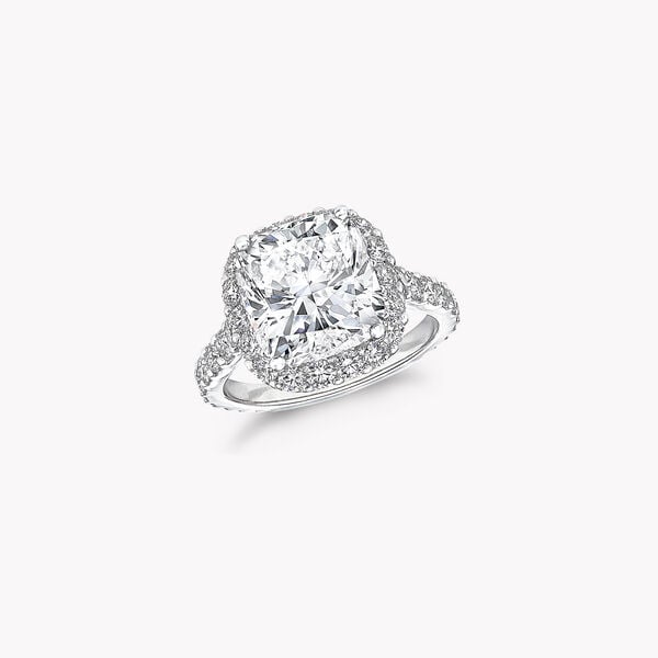 Icon Cushion Cut Diamond Engagement Ring, , hi-res