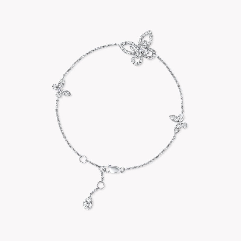 Mini bracelet en diamants Butterfly Silhouette, , hi-res