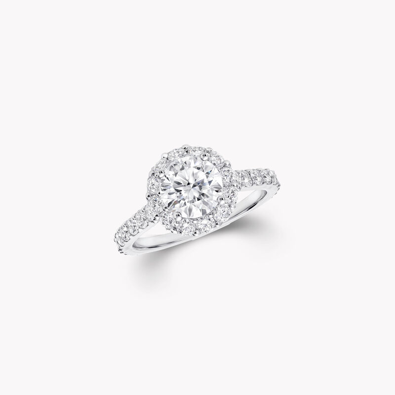 Icon Round Diamond Engagement Ring, , hi-res