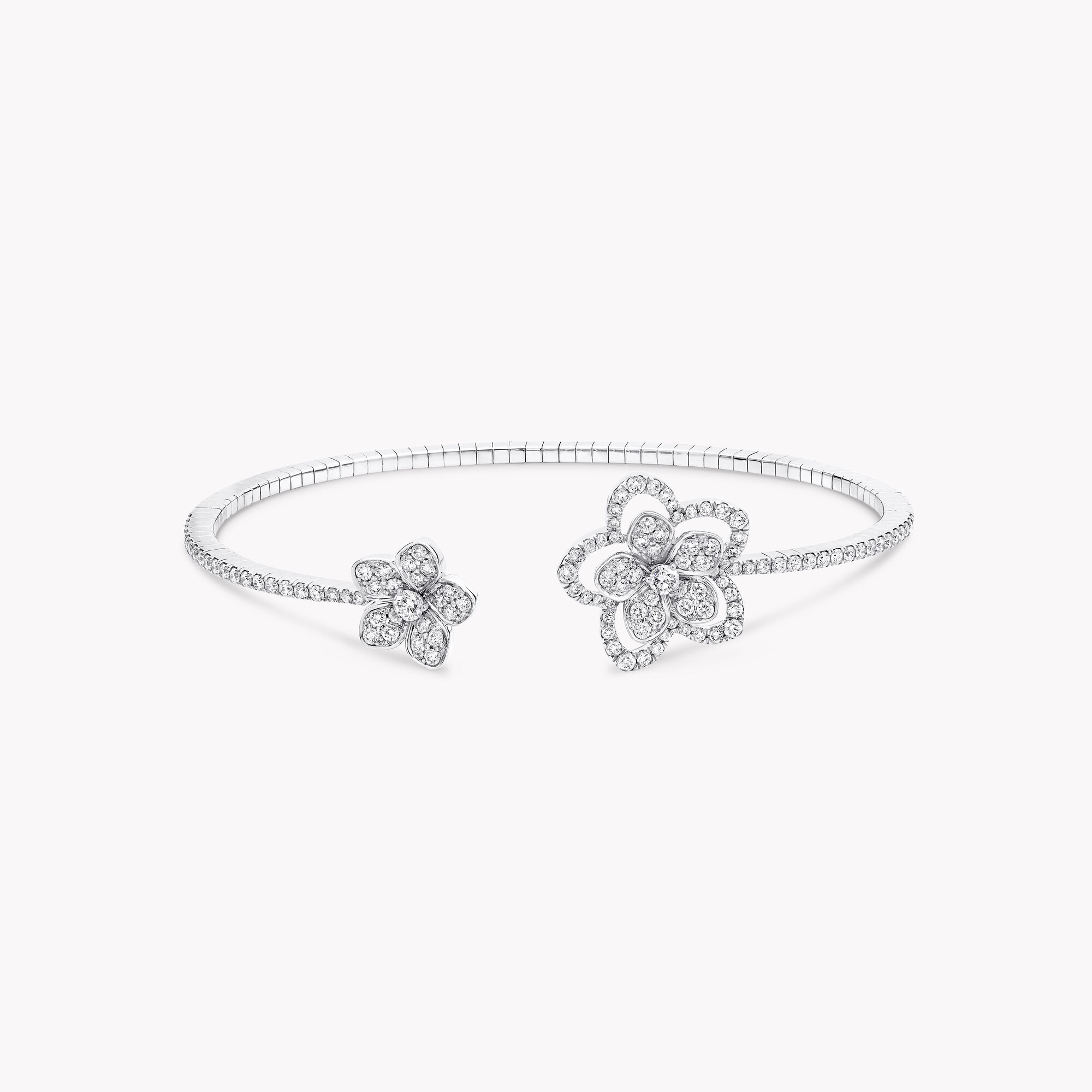 Wild Flower Open Diamond Bangle — RGB513