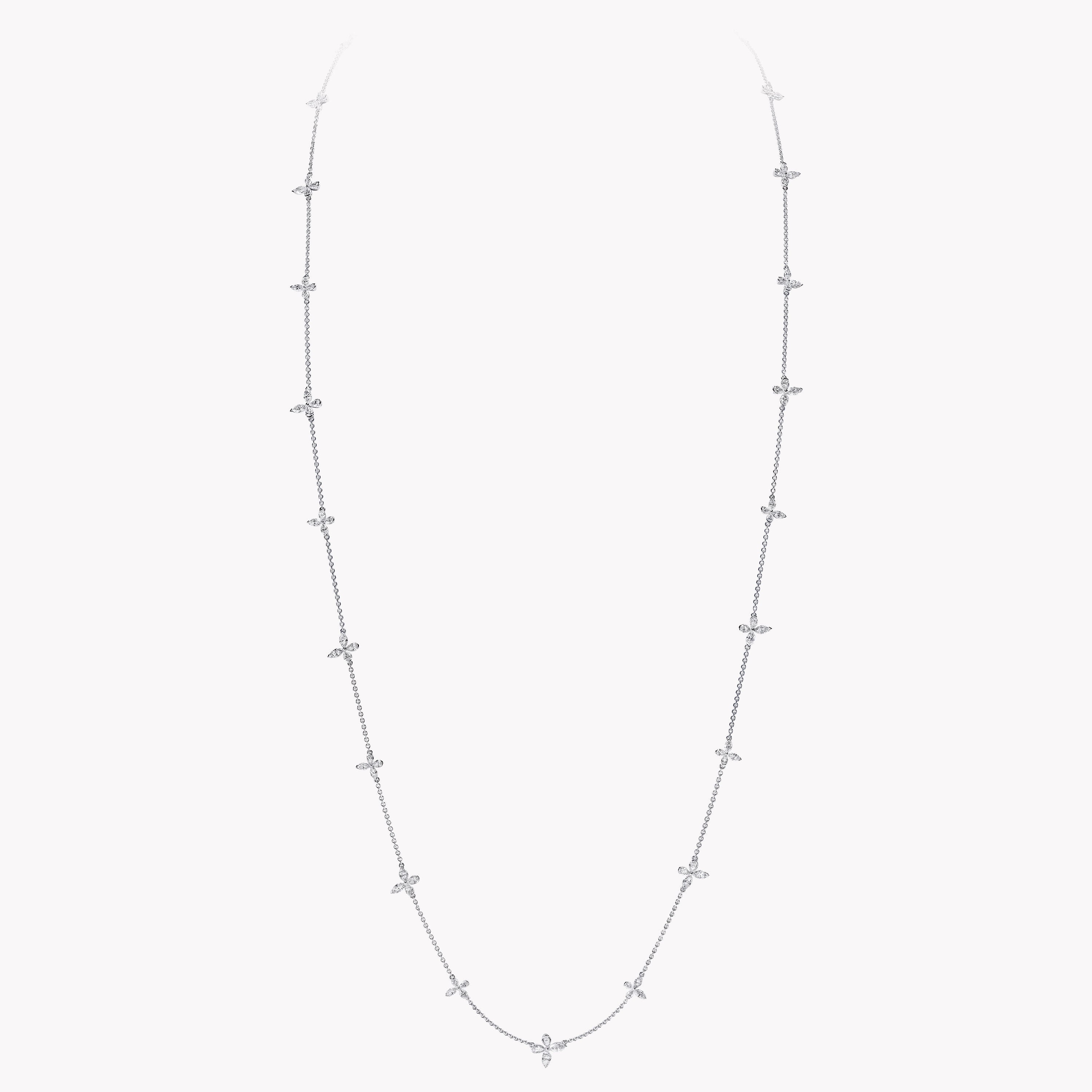 バタフライ ダイヤモンド ソートワール ネックレス, White Gold - Graff