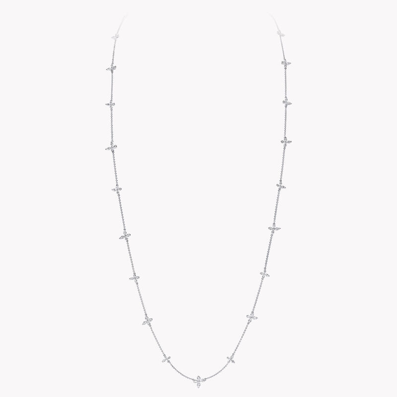Classic Butterfly Diamond Sautoir Necklace