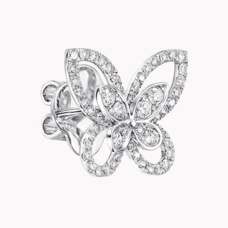Clous d'oreilles en diamants Butterfly Silhouette, , hi-res