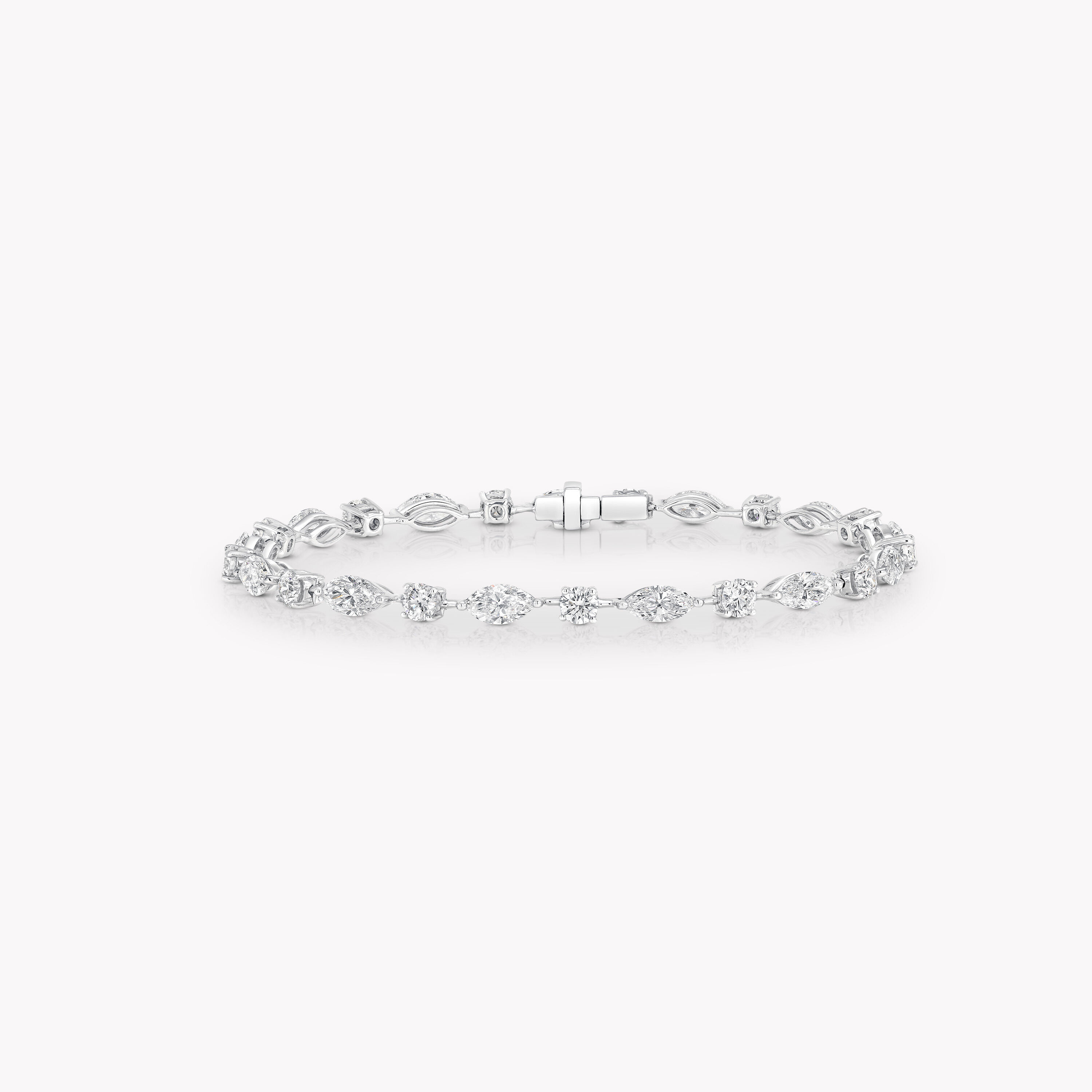 Multi Shape Diamond Tennis Bracelet – Alev Jewelry