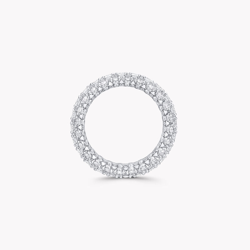 Triple Row Diamond Eternity Ring, , hi-res
