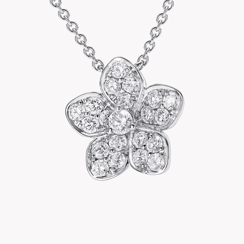 Wild Flower Pavé Diamond Pendant, , hi-res