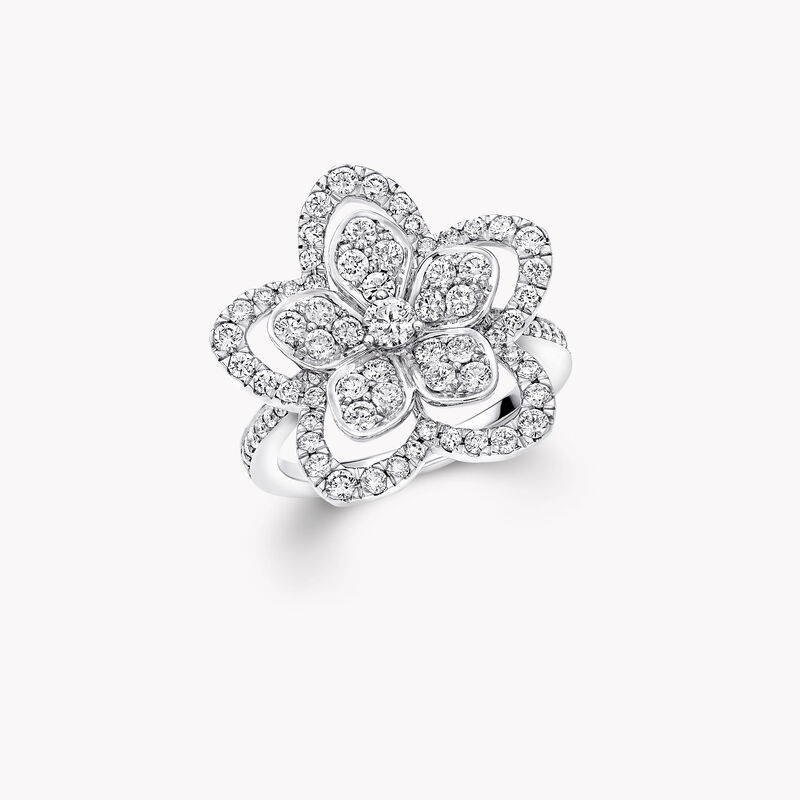 Wild Flower Large Diamond Ring