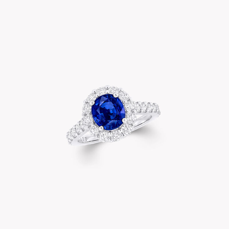Icon Oval Sapphire and Diamond Engagement Ring
