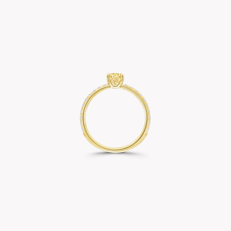 Foufou Oval Yellow Diamond Ring
