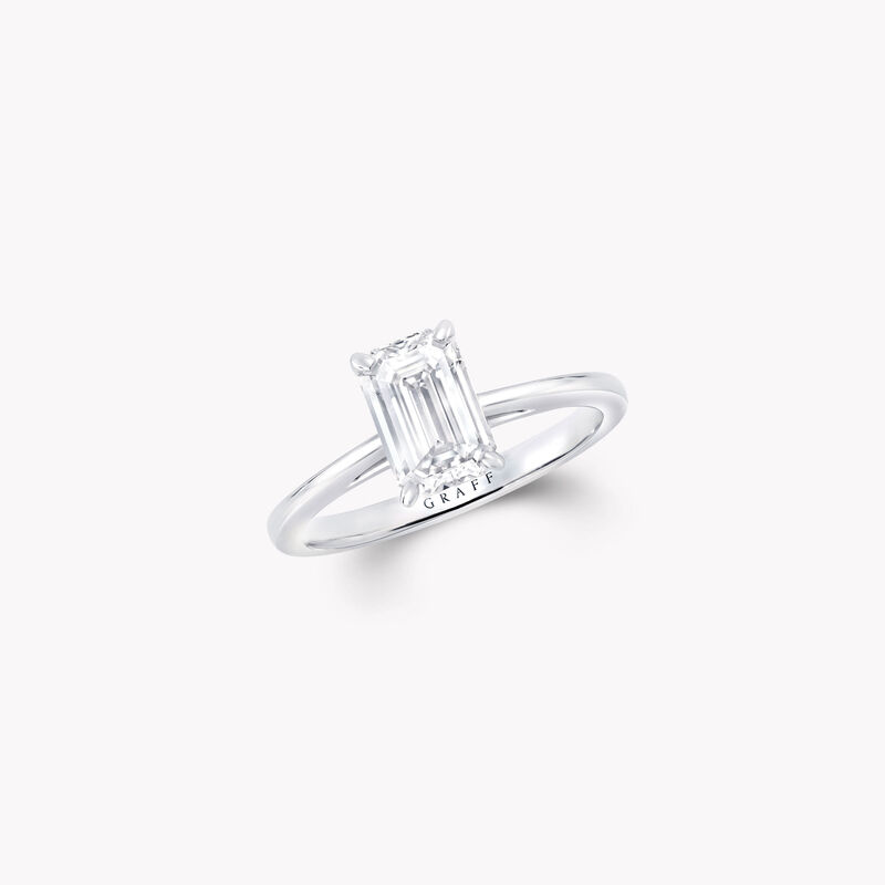 Paragon Emerald Cut Diamond Engagement Ring, , hi-res
