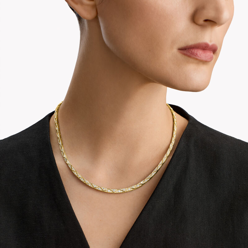 Laurence Graff Signature Faceted Chain Necklace