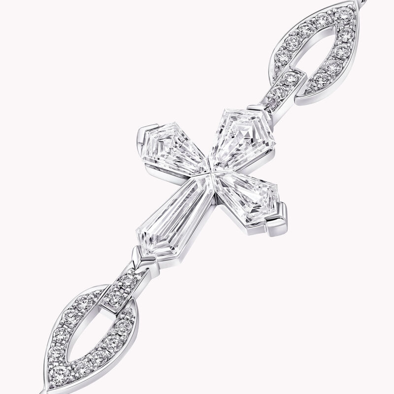 Cross Diamond Bracelet, , hi-res