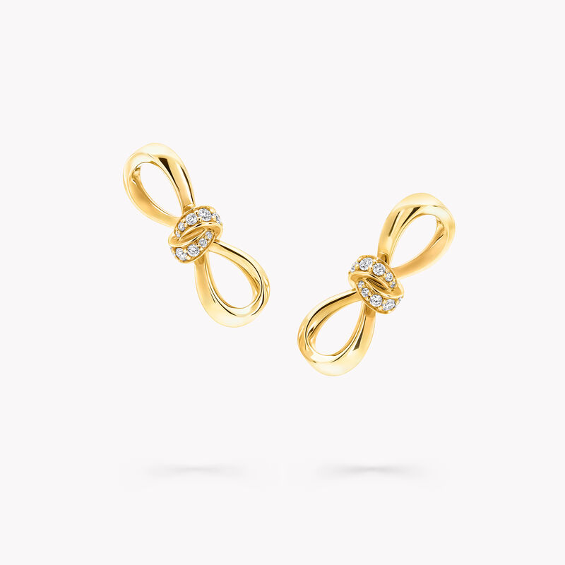 Tilda's Bow Diamond Link Earrings