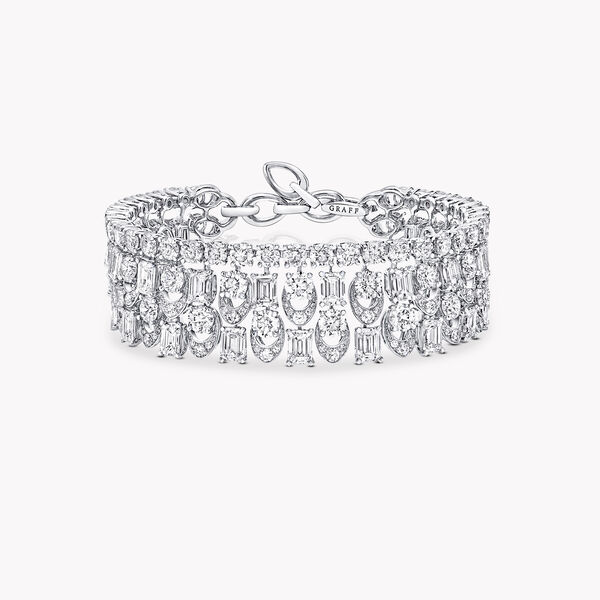 Bracelet en diamants haute joaillerie motif Portail Graff, , hi-res