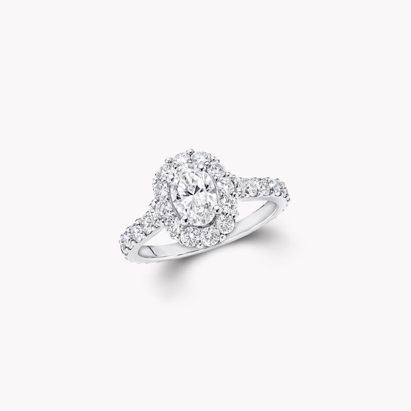 Icon Oval Diamond Engagement Ring, , hi-res