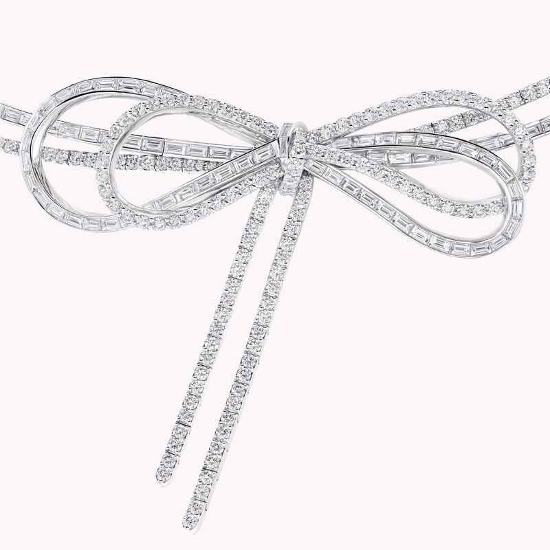 Tilda&rsquo;s Bow Diamond Double Strand Necklace