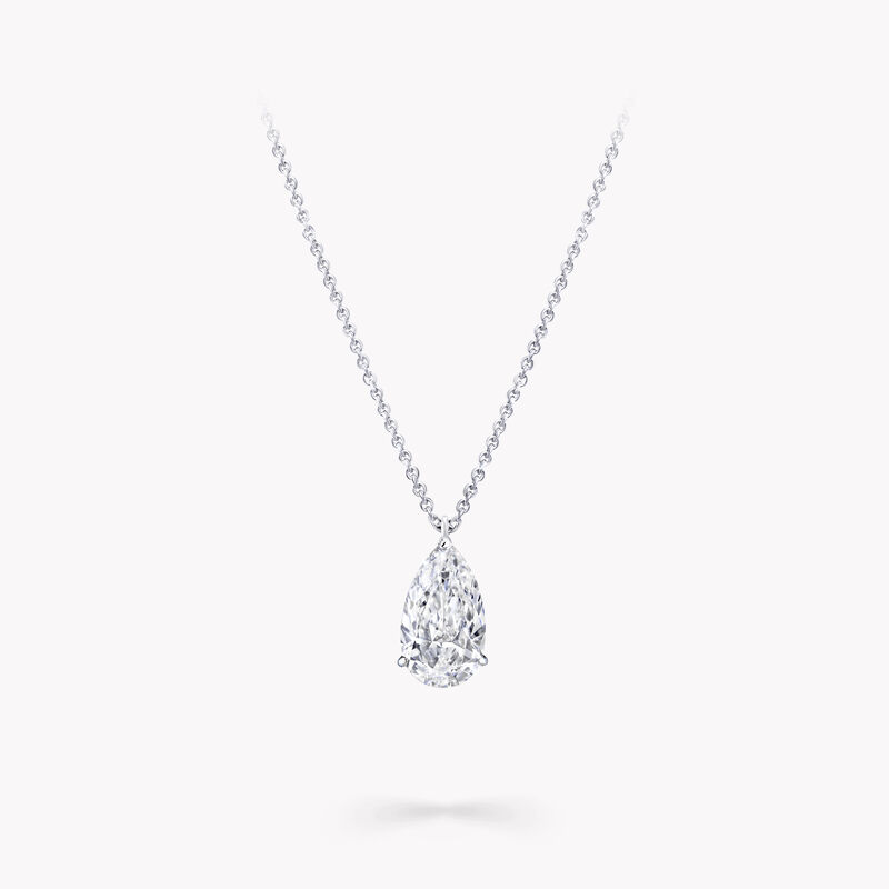 Pear Shape Diamond Solitaire Pendant