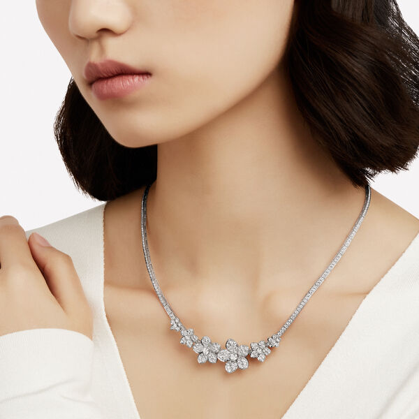 Wild Flower Diamond Necklace, , hi-res