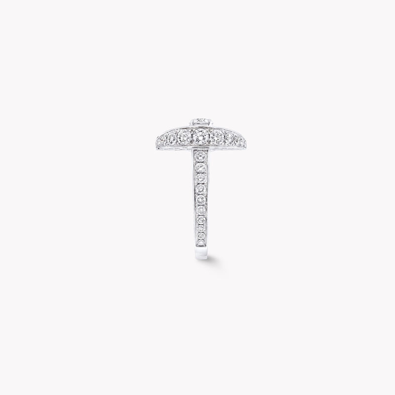 Night Moon Round and Baguette Cut Diamond Ring, , hi-res