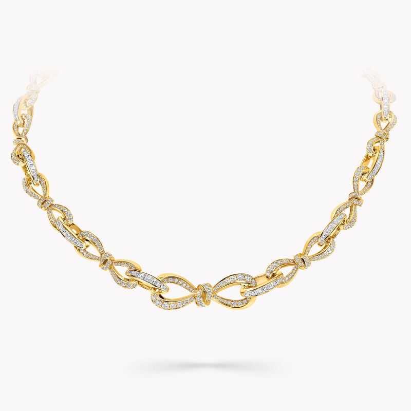 Tilda's Bow Diamond Link Necklace
