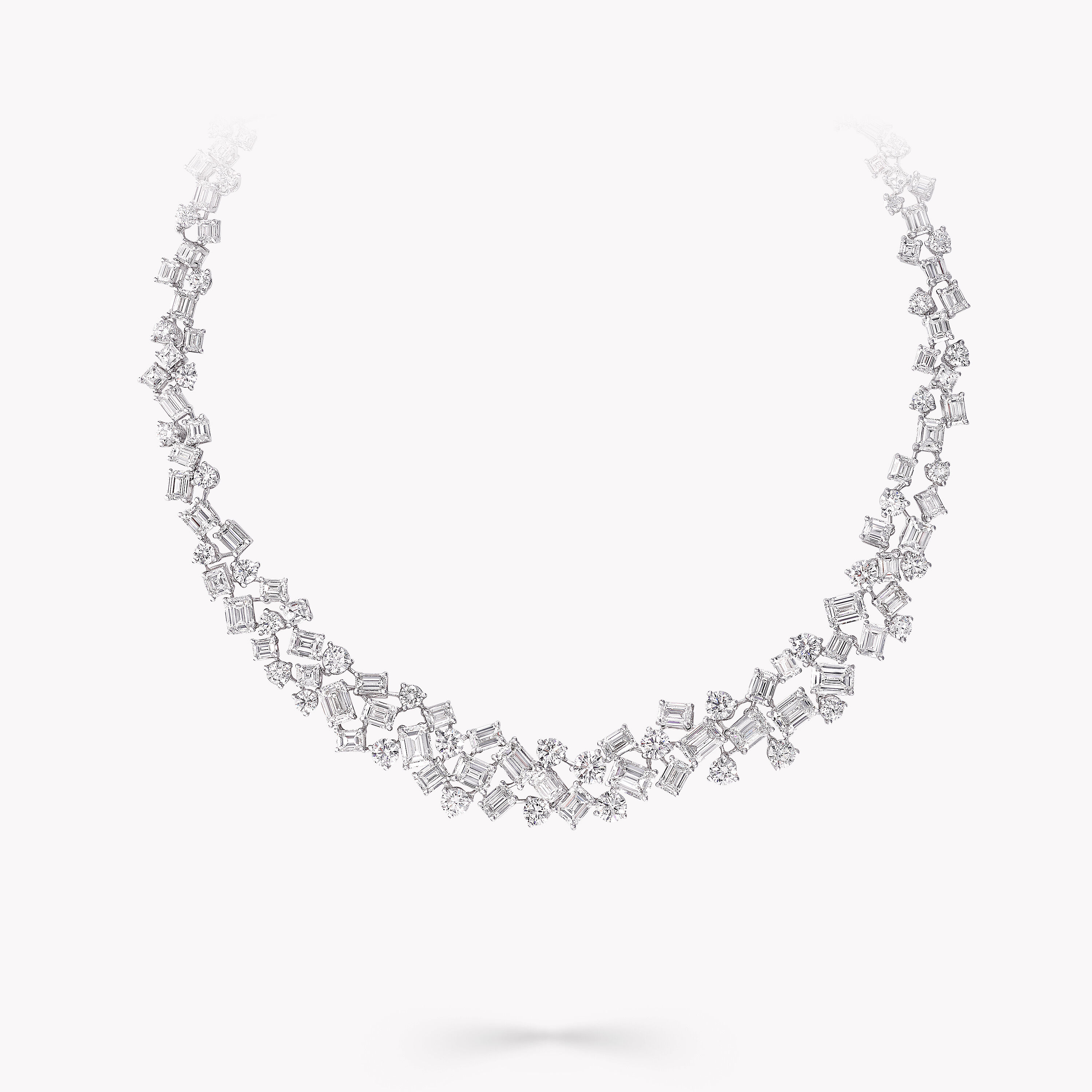 White Gold Diamond Solitaire Necklace Emotion | Messika 08571-WG