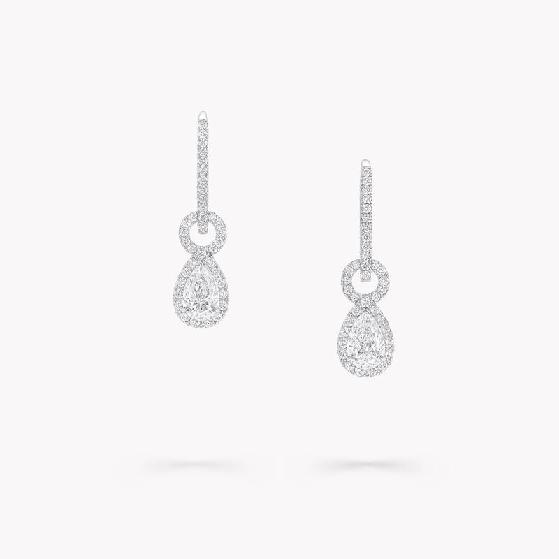 Icon 8梨形钻石耳环