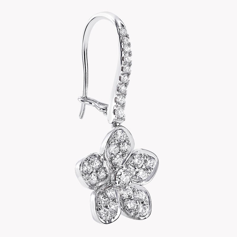 Boucles d’oreilles en diamants taille pavé Wild Flower, , hi-res
