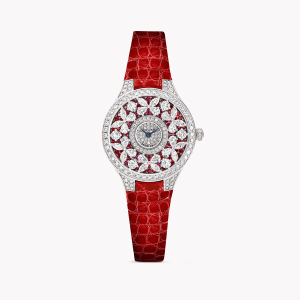 Classic Butterfly Diamond and Ruby Watch, , hi-res