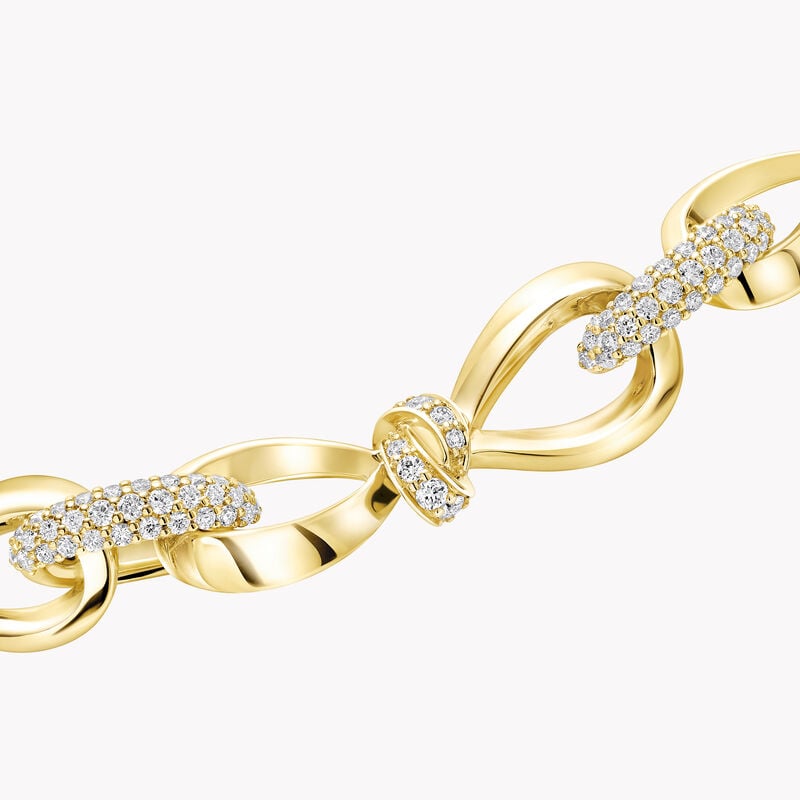 Tilda's Bow Diamond Link Necklace
