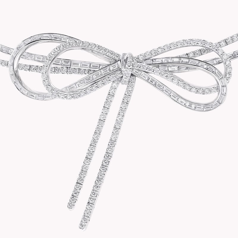 Tilda&rsquo;s Bow Diamond Double Strand Necklace