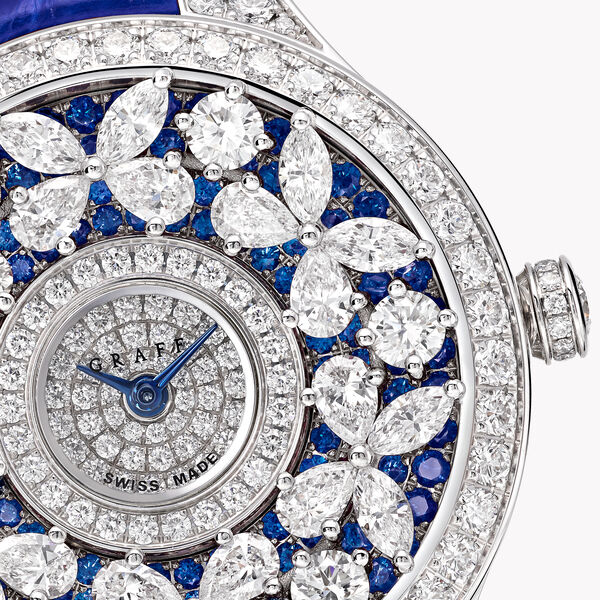 Classic Butterfly Diamond and Sapphire Watch, , hi-res