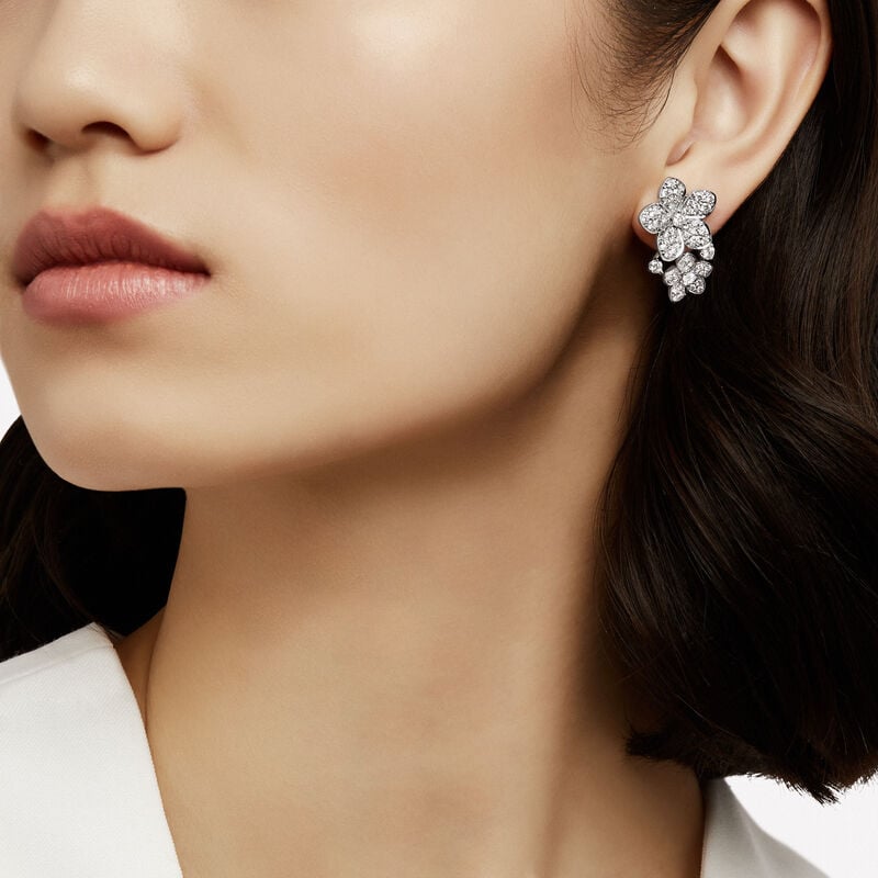 Wild Flower Double Diamond Earrings