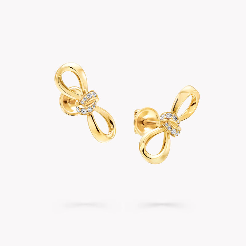 Tilda's Bow Diamond Link Earrings