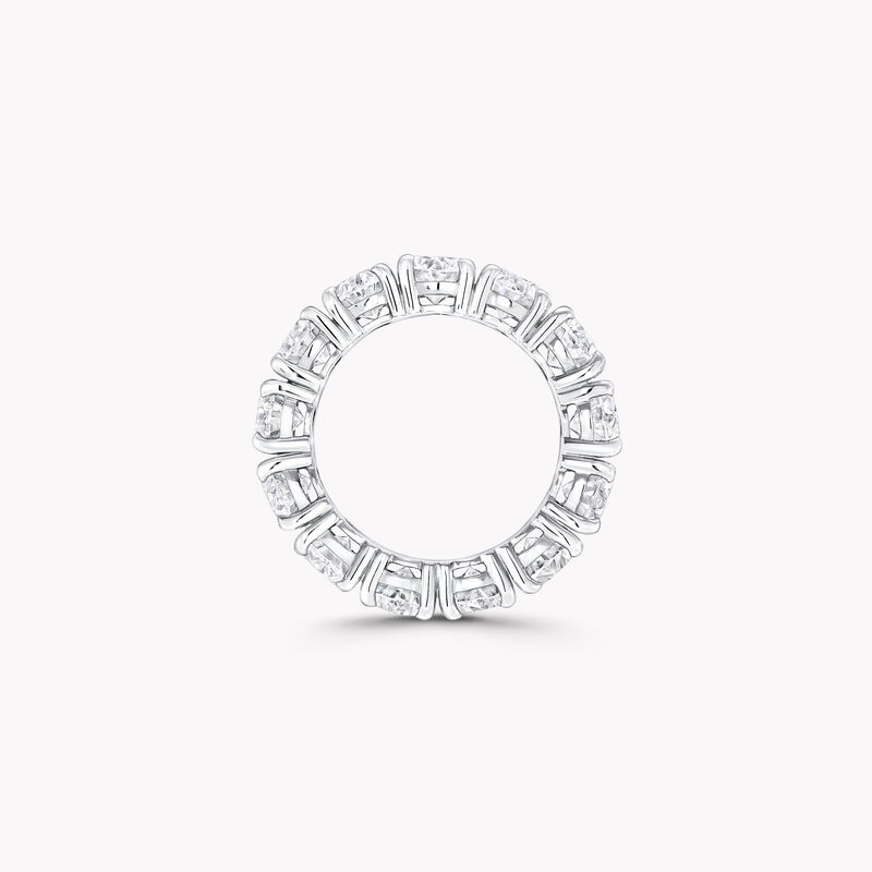 Claw Set Oval Diamond Eternity Ring