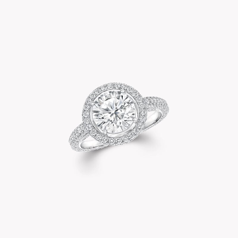 Constellation圓形鑽石訂婚戒指