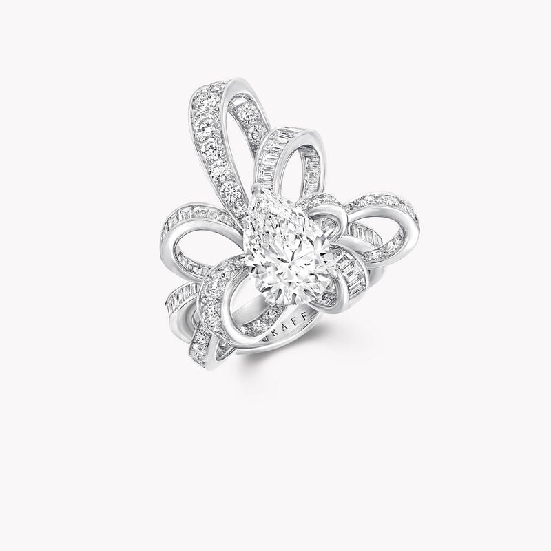 Tilda’s Bow Pear Shape Diamond Ring