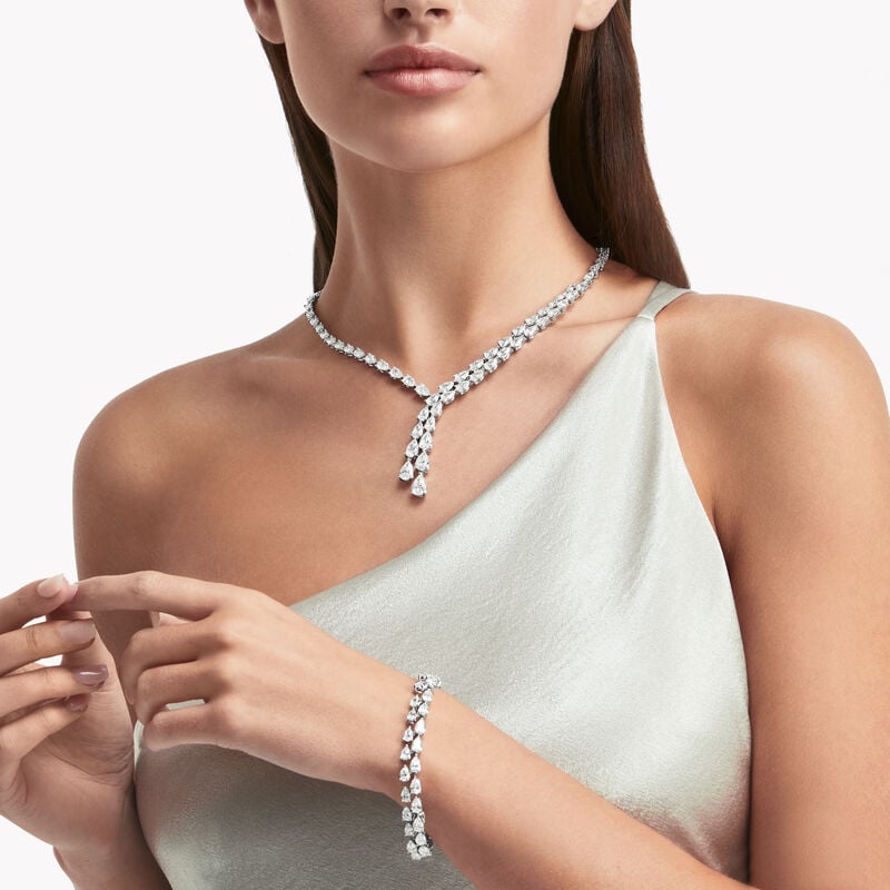 Pear Shape Diamond Bracelet
