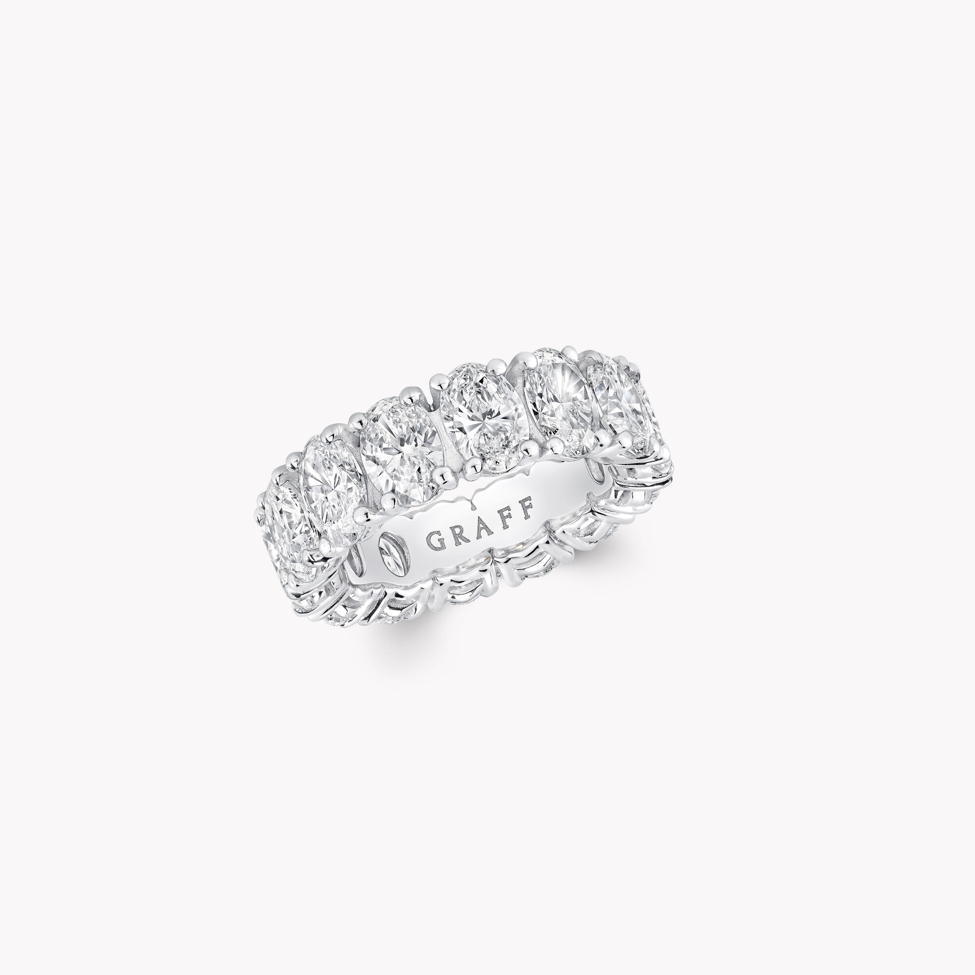 Claw Set Oval Diamond Eternity Ring, - Graff