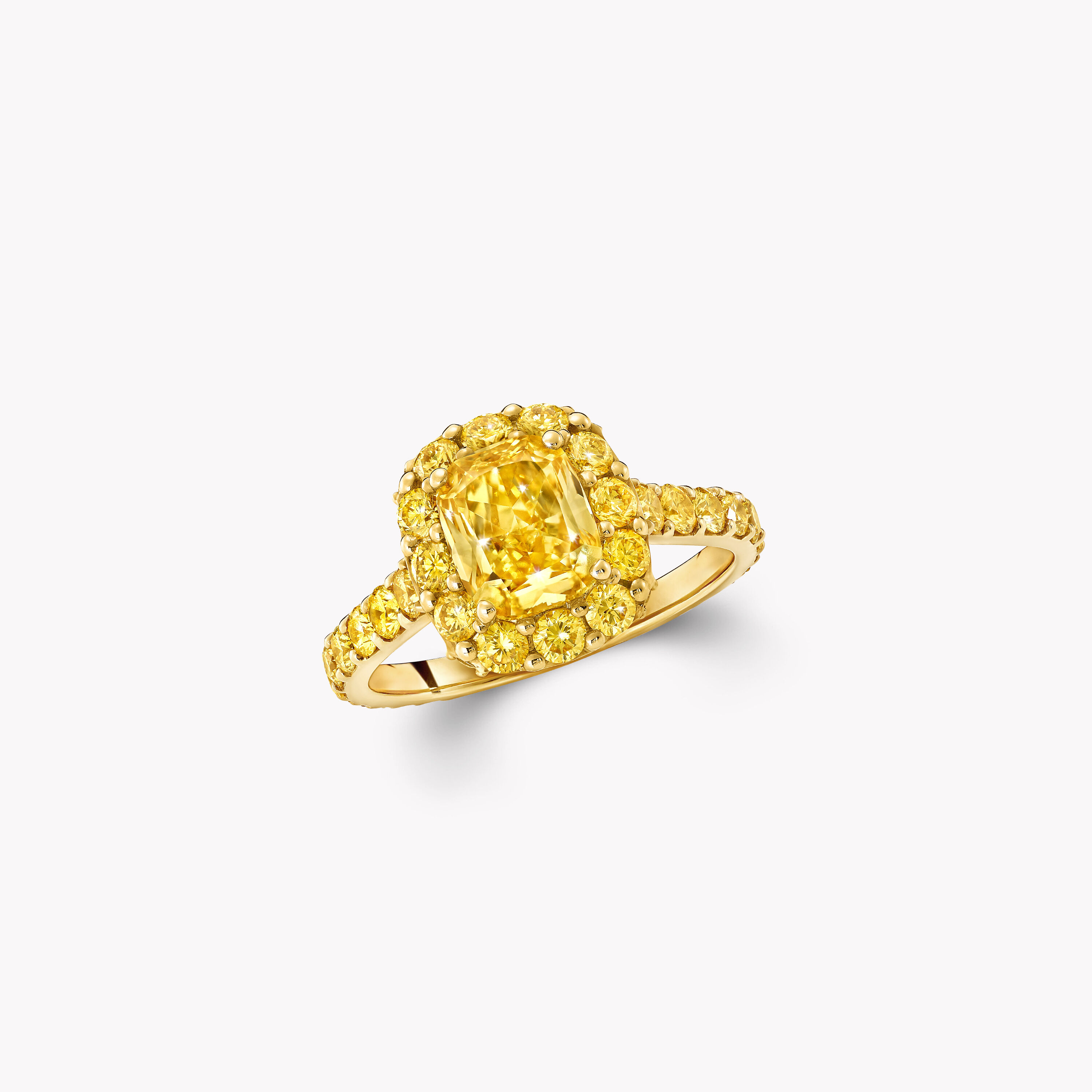 Promise Oval Yellow Diamond Engagement Ring, Platinum,Yellow Gold | Graff