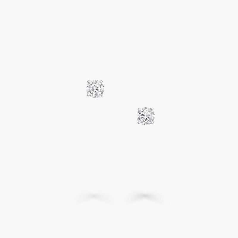 Round Diamond Stud Earrings
