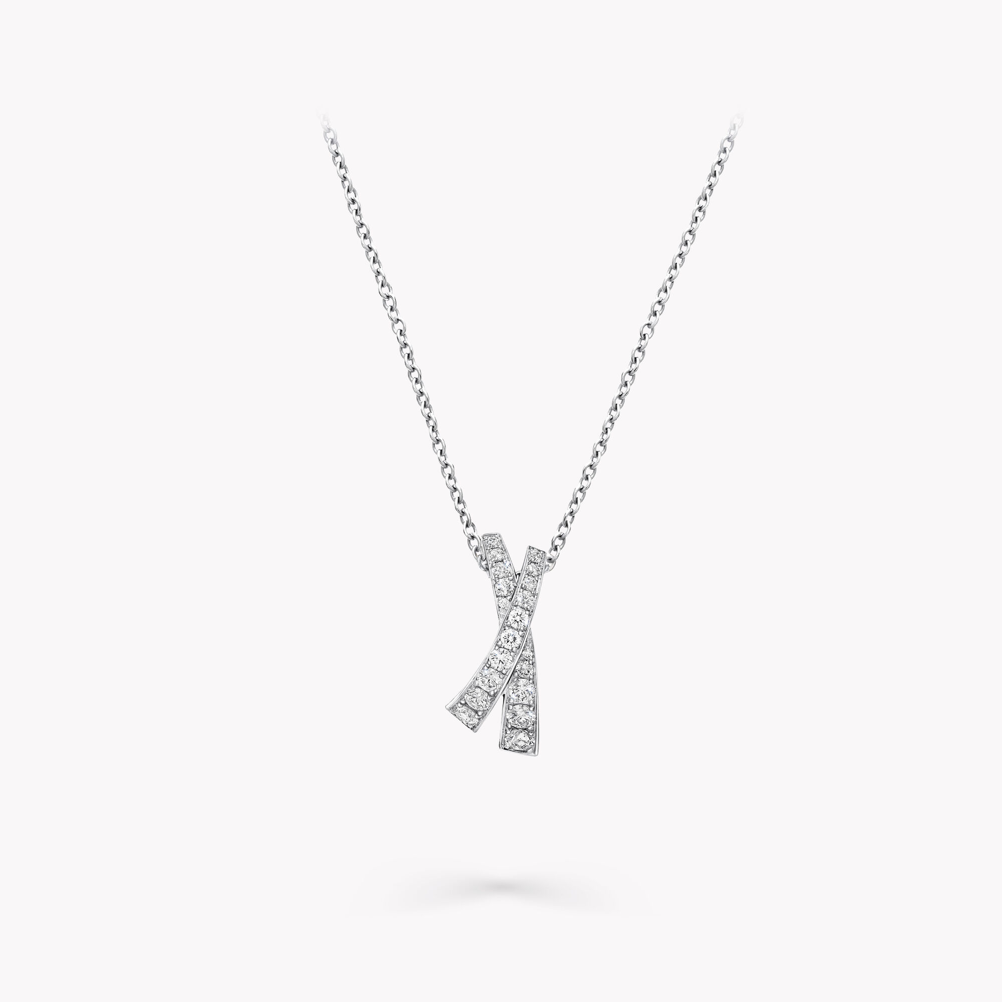 キス パヴェ ダイヤモンド ペンダント, ホワイトゴールド - Graff 