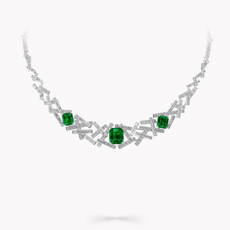 Threads Emerald and Diamond High Jewellery Necklace, , hi-res